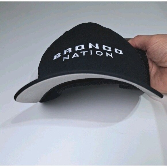 Bronco Nation Ford Flexfit Fitted Hat Cap Black OSFM Off-Road 4-Wheelin NWOT - Picture 9 of 13